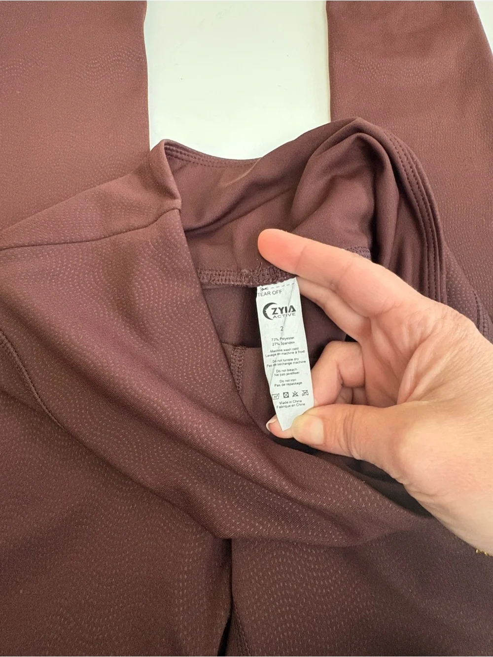 Zyia Active Leggings Size 2 Brown